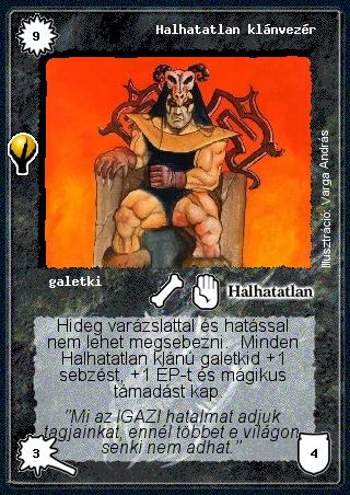 Kiadás: Alappakli, 5. kiadás (Ősök városa)
Gyakoriság: ritka