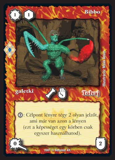 Kiadás: Misztikus Erők
Gyakoriság: ritka