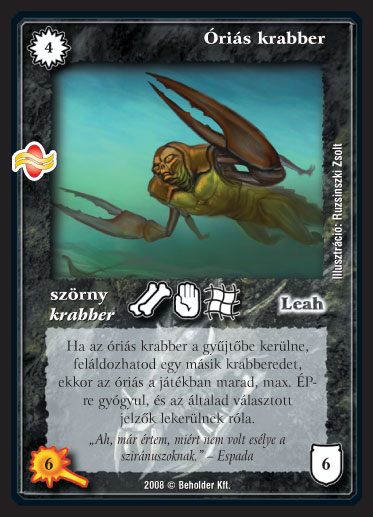 Kiadás: Tengermély
Gyakoriság: ritka