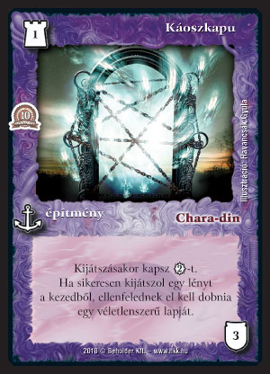 Kiadás: Örökkévalóság, Alappakli, 10. kiadás
Gyakoriság: gyakori