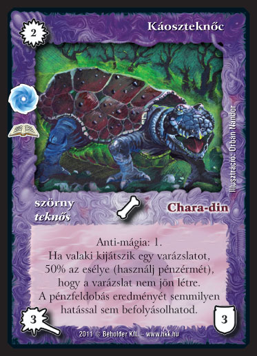 Kiadás: Őselemi káosz (Zén)
Gyakoriság: ritka