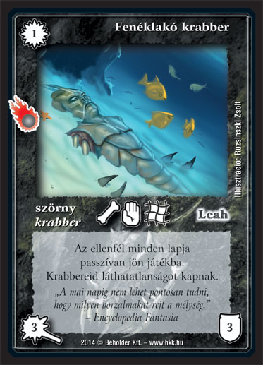 Kiadás: Mágusok Alkonya
Gyakoriság: nem gyakori