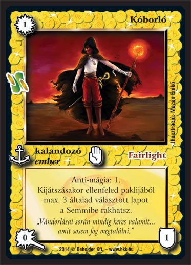 Kiadás: Kódos lapok
Gyakoriság: ritka