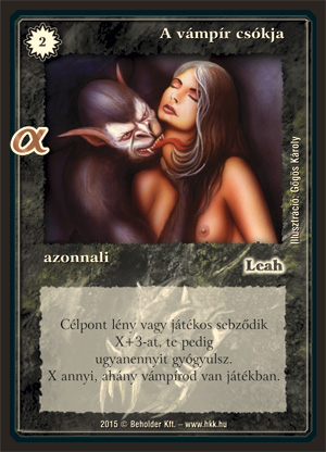 Kiadás: Alfa Pakli - Vámpírok
Gyakoriság: gyakori