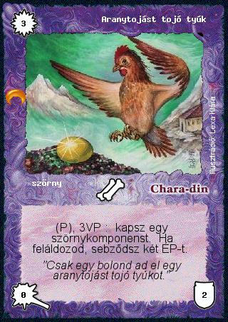 Kiadás: Chara-din visszatér
Gyakoriság: ritka