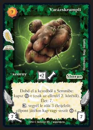 Kiadás: Namír szántóföldek (Zén)
Gyakoriság: ritka