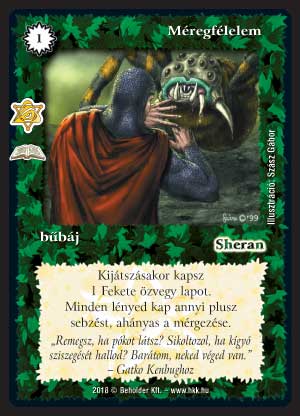 Kiadás: Elfeledett bűbájok (Zén)
Gyakoriság: ritka