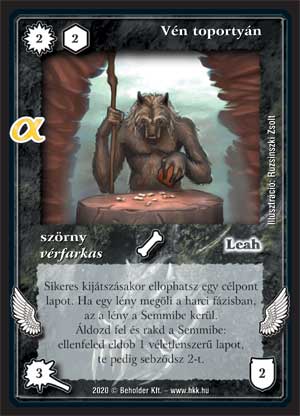 Kiadás: Alfa pakli – Vérfarkasok
Gyakoriság: ritka