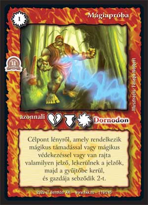 Kiadás: Alappakli, 11. kiadás
Gyakoriság: gyakori