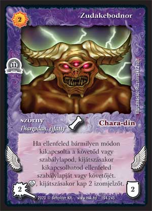 Kiadás: Alappakli, 11. kiadás
Gyakoriság: nem gyakori