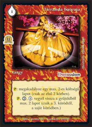 Kiadás: Alappakli, 11. kiadás
Gyakoriság: ritka