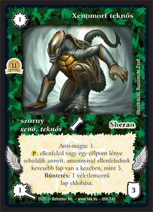 Kiadás: Alappakli, 11. kiadás
Gyakoriság: ritka