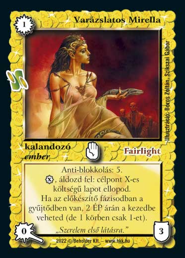 Kiadás: Kódos lapok
Gyakoriság: ritka